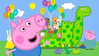Thumbnail: GEORGE'S BIRTHDAY PARTY FUN and MORE! BEST of PEPPA AND FRIENDS! | Peppa Pig | Kids Shows & Cartoons