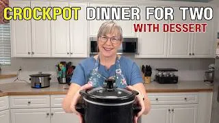 Thumbnail: Slow Cooker Chicken Piccata & Apple Crisp | Easy Dinner & Dessert for Two