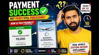 Thumbnail: Payment Successful but Ticket Not Generated? Here's Why! | FAANG System Design Interview