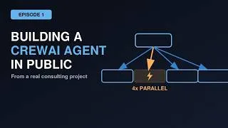 Thumbnail: Building a Real AI Agent in Public — CrewAI Architecture (Ep. 1)