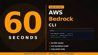 Thumbnail: The EASIEST Way to Start with AWS Bedrock (Under 1 Minute)