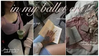 Thumbnail: DAYS IN MY LIFE 📖🩰💫🦢 starting adult ballet, reading vlog, library trip, whats in my ballet bag!