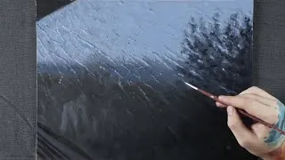 Thumbnail: "Homecoming" - Easy and Quick Oil Painting Time-Lapse / Rainy Atmosphere Through a Train Window