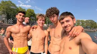 Thumbnail: Swimming in Amsterdam With Hundreds Of Gays! 🇳🇱🏳️‍🌈 (part 5)