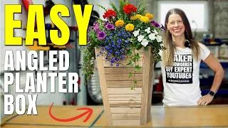 Thumbnail: DIY Angled Planter Box Beginners Woodworking Project