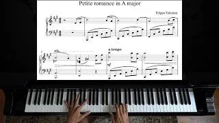 Thumbnail: Petite romance in A major - Filippo Felicioni | Piano with Sheet Music