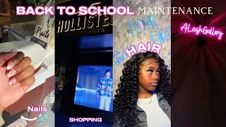 Thumbnail: BACK TO SCHOOL MAINTENANCE + PREP *Senior Edition* | shopping,nails,lashes,eyebrows,hair|