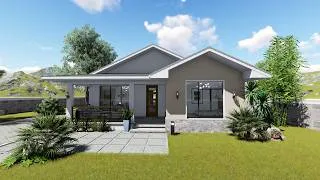 Thumbnail: Small & Cozy 3 Bedroom House Design with Floor Plan 