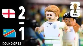 Thumbnail: England 2-1 DR Congo | LEGO World Cup Highlights