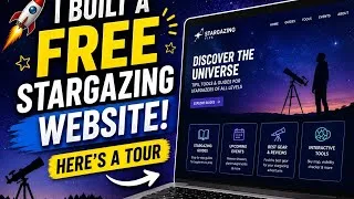 Thumbnail: 🚀 I Built a FREE Stargazing Website! Here's a Tour! 🌌 #websitetour #website #newupdates #viralvideo 