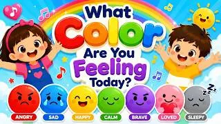 Thumbnail: What Color Are You Feeling Today? 🌈 | Feelings Song for Kids | Emotions & Colors Song