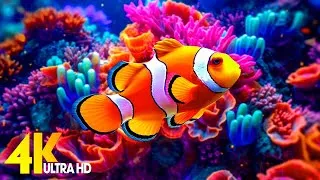 Thumbnail: Aquarium 4K Video UHD 🐠 Beautiful Coral Reef Fish with Relaxing Sleep & Meditation Music