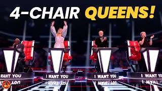 Thumbnail: Every LEGENDARY Woman that Turned FOUR CHAIRS in The Voice UK HISTORY!