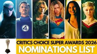 Thumbnail: Critics Choice Super Awards 2026 | Complete Nominations List