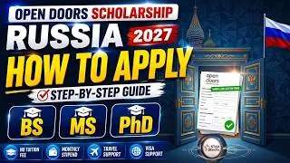 Thumbnail: Russian Open Door Scholarship Apply 2026 | BS, MS Open Door Scholarship online apply 2026