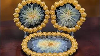 Thumbnail: #518 Golden Blooms in Epoxy Resin Tutorial