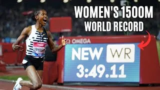 Thumbnail: Faith Kipyegon SHATTERS Women's 1500m WORLD RECORD || 2023 Florence Diamond League