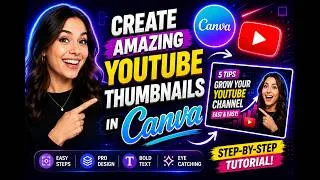 Thumbnail: How to Create a Professional YouTube Thumbnail in Canva (Step-by-Step Tutorial) ⭐