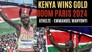 Thumbnail: Kenya wins gold - #paris2024 #olympics2024 #800m #emmanuel #emmanuelwanyonyi