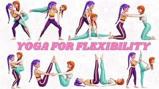 Thumbnail: Great Full Body Partner Yoga for Kids | Relax with Calming Stretches Routine