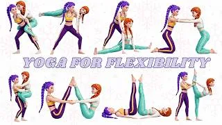 Thumbnail: Great Full Body Partner Yoga for Kids | Easy Stretching & Strength Routine