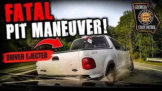 Thumbnail: GSP Conducts Fatal PIT Maneuver On Fleeing F-150 | Driver Gets Ejected!