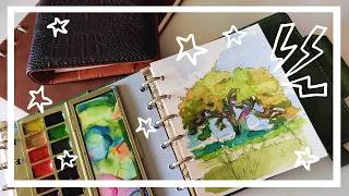 Thumbnail: I took this sketchbook outside