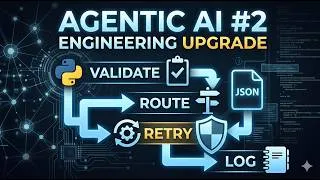 Thumbnail: Agentic AI from Scratch #2 (Python): Engineering Upgrade (Validation, Retries, Logs)