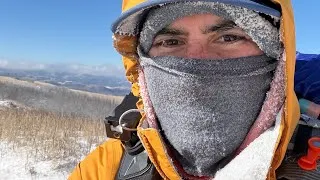 Thumbnail: Appalachian Trail: Hiking Through. Day 84. Trying not to die in Roan Highlands. Snow, wind and 0F.