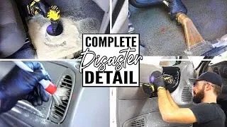 Thumbnail: Complete Disaster Full Interior Car Detailing Transformation! Dirtiest Car Detailing