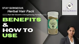 Thumbnail: Stay Gorgeous Herbal Hair Pack Powder 🌱 100% Natural Hair Growth Remedy | Strong, Thick & Shiny Hair
