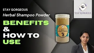 Thumbnail: Stop Hair Fall Naturally 🌿 | Stay Gorgeous Herbal Shampoo Powder Review & Results