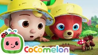 Thumbnail: JJ and Boba Help Baby Ant Save the Picnic! 🌧️  | JJ's Animal Time | CoComelon Cartoons