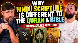 Thumbnail: Why Hindu Scripture is Different to the Quran & Bible (Dharma Speaks Reaction) 🕉️✝️☪️