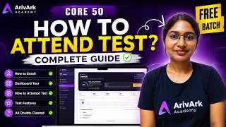 Thumbnail: How to Attend the Core 50 Free Batch Test? | Complete Student Guide