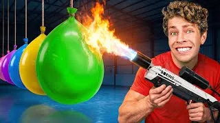 Thumbnail: EXTREME Weapons vs GIANT Balloons!