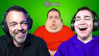 Thumbnail: Showing my DAD ai videos of me 💀