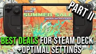 Thumbnail: (PART 2) STEAM SUMMER SALE 2025 - Fantastic Deals for Steam Deck Games + Optimal Steam Deck Settings