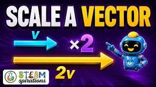 Thumbnail: Scalar Multiplication: How to Scale Vectors Up or Down 🔢➡️