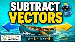 Thumbnail: Vector Subtraction: The Hidden Math Behind Motion 🚀📐 | STEAMspirations