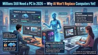 Thumbnail: Millions Still Need a PC in 2026 — Why AI Won’t Replace Computers Yet!