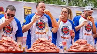 Thumbnail: Joey Chestnut Breaks World Record in $10,000 Bologna Eating Contest | Competitive Eating