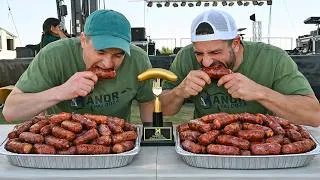 Thumbnail: $4000 Sausage Eating Contest in Texas | James Webb Breaks World Record | Competitive Eating