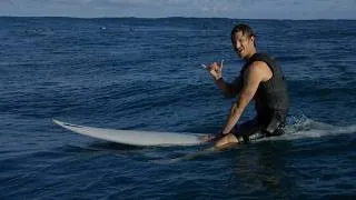 Thumbnail: Matt Bromley in big waves, scored by Noah Taublieb