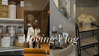 Thumbnail: Moving Vlog ep3| pantry organization+ he blessed me+ cooking+ putting bar cart together+ more 