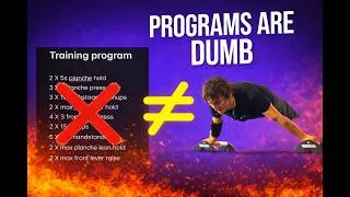 Thumbnail: Why following a program is DUMB for calisthenics