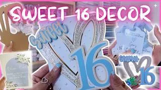 Thumbnail: DIY Sweet 16 Party Decor | Crafting for My Daughter's Big Day 🩵