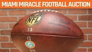 Thumbnail: Miami Miracle Dolphins Lateral Play Football Thrown Into Stands By Kenyan Drake on Steiner Auctions