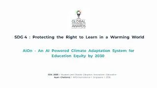 Thumbnail: AiOn: Protecting the Right to Learn in a Warming World | GSA26 Submission