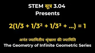 Thumbnail: The Visual Proof That 2(1/3 + 1/3² + 1/3³ + …) = 1 | Infinite Series Explained Visually